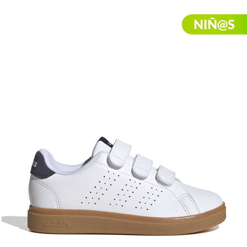 ADIDAS - Tenis moda Adidas Advantage Base 2.0 Niño con Velcro Blanco