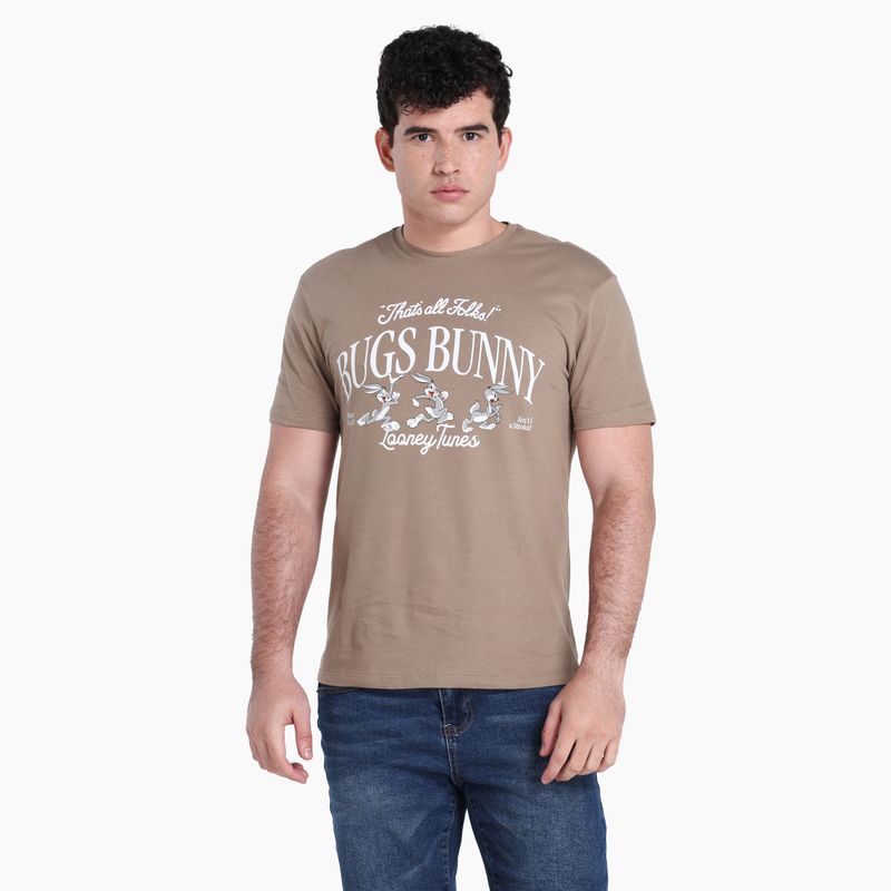 BEARCLIFF - Camiseta Hombre Manga corta con Estampado BEARCLIFF