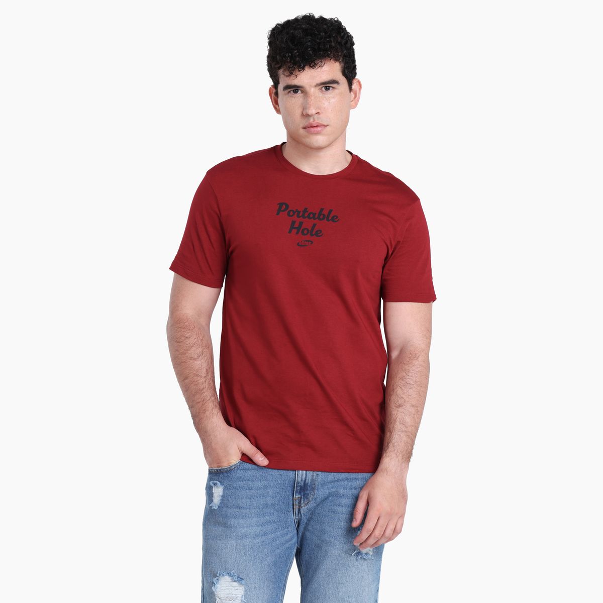 BEARCLIFF - Camiseta Hombre Manga corta con Estampado BEARCLIFF