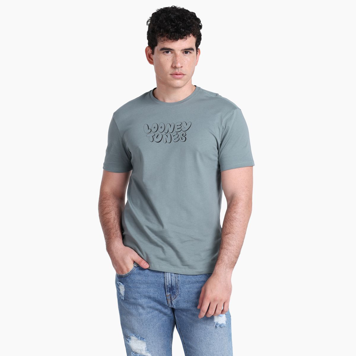 BEARCLIFF - Camiseta Hombre Manga corta con Estampado BEARCLIFF