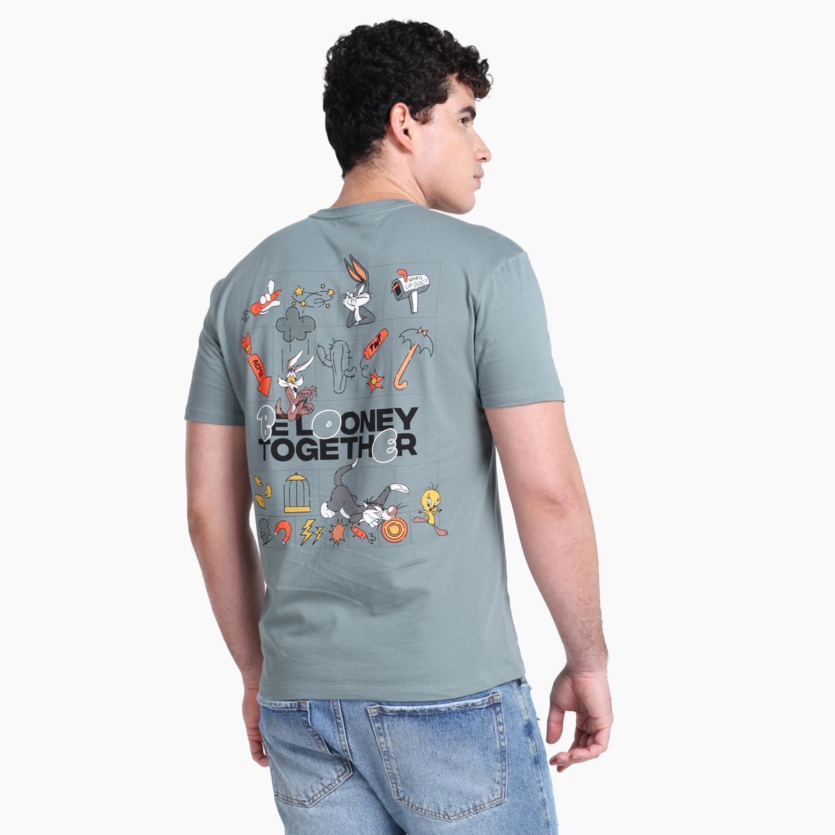 BEARCLIFF - Camiseta Hombre Manga corta con Estampado BEARCLIFF
