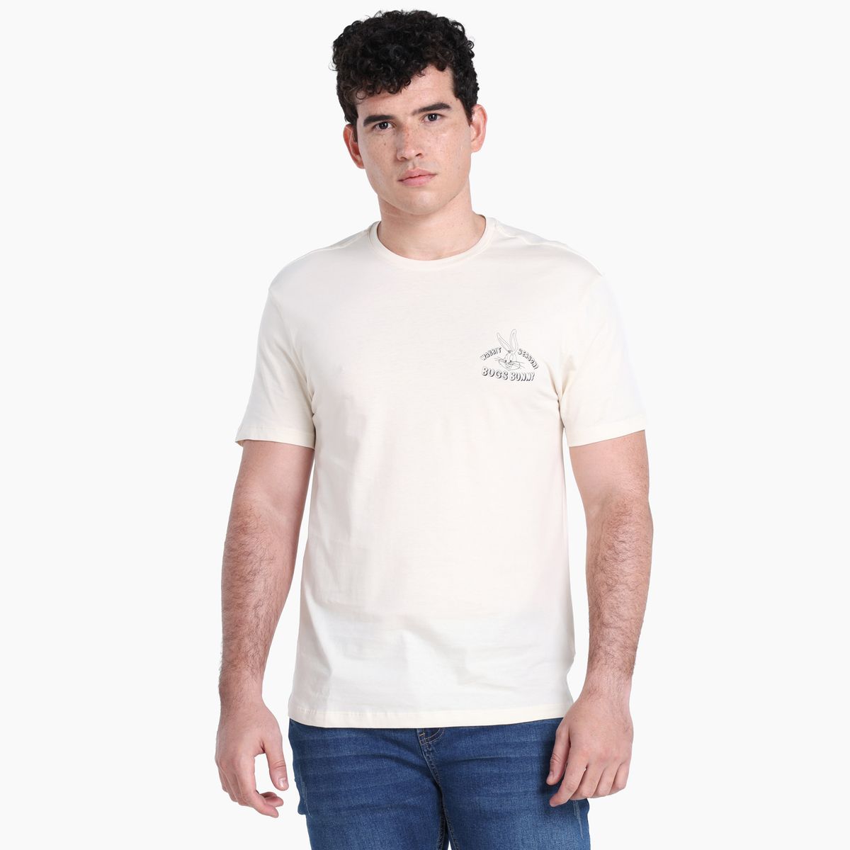 BEARCLIFF - Camiseta Hombre Manga corta con Estampado BEARCLIFF