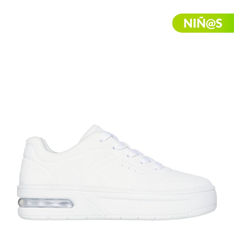 SKECHERS - Tenis moda Skechers Court Hi Air Ultra Niño Blanco