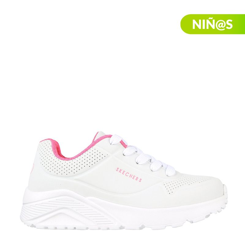 SKECHERS - Tenis moda Skechers Uno Lite Niño Blanco