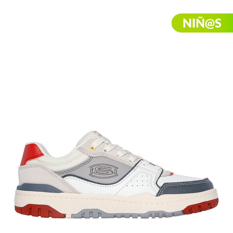 SKECHERS - Tenis moda Skechers SKX 228 Niño Blanco