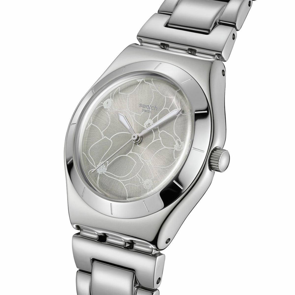 SWATCH - Reloj Swatch Unisex Petal Bliss. Reloj Acero Inoxidable Plateado YLS237G