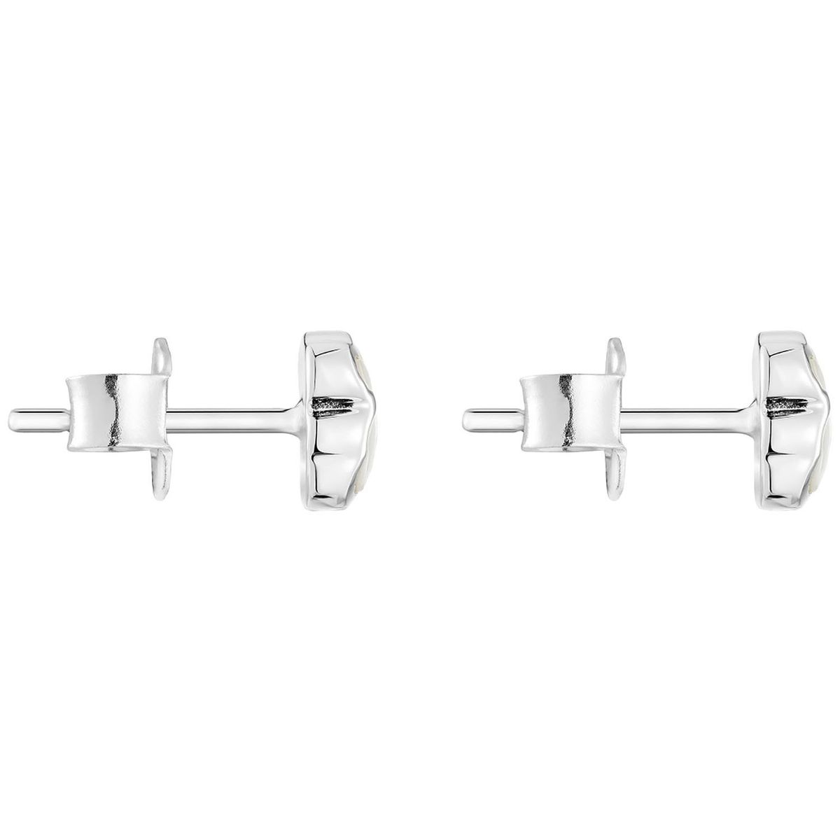 TOUS - Aretes oso de plata y nácar 6 mm Icon Color