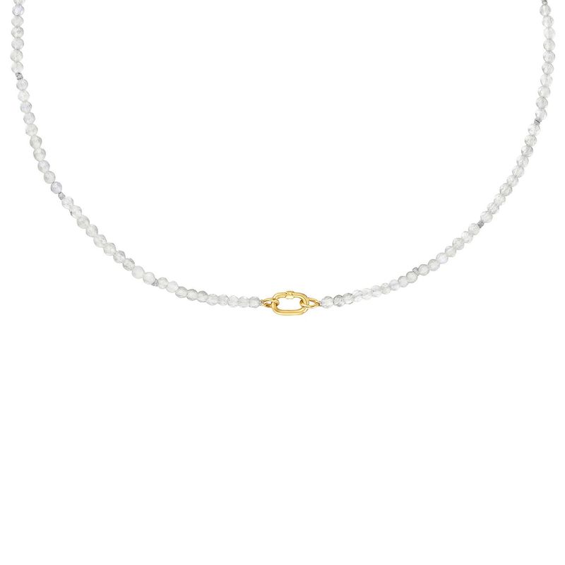 TOUS - Collar corto de oro y labradorita Hold Oval