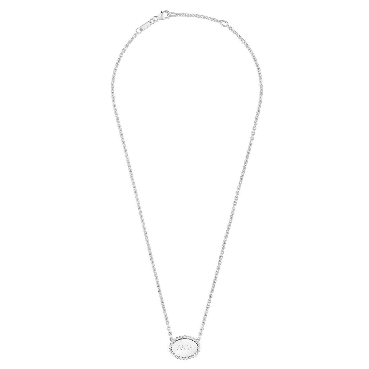 TOUS - Collar corto de plata placa TOUS Mama