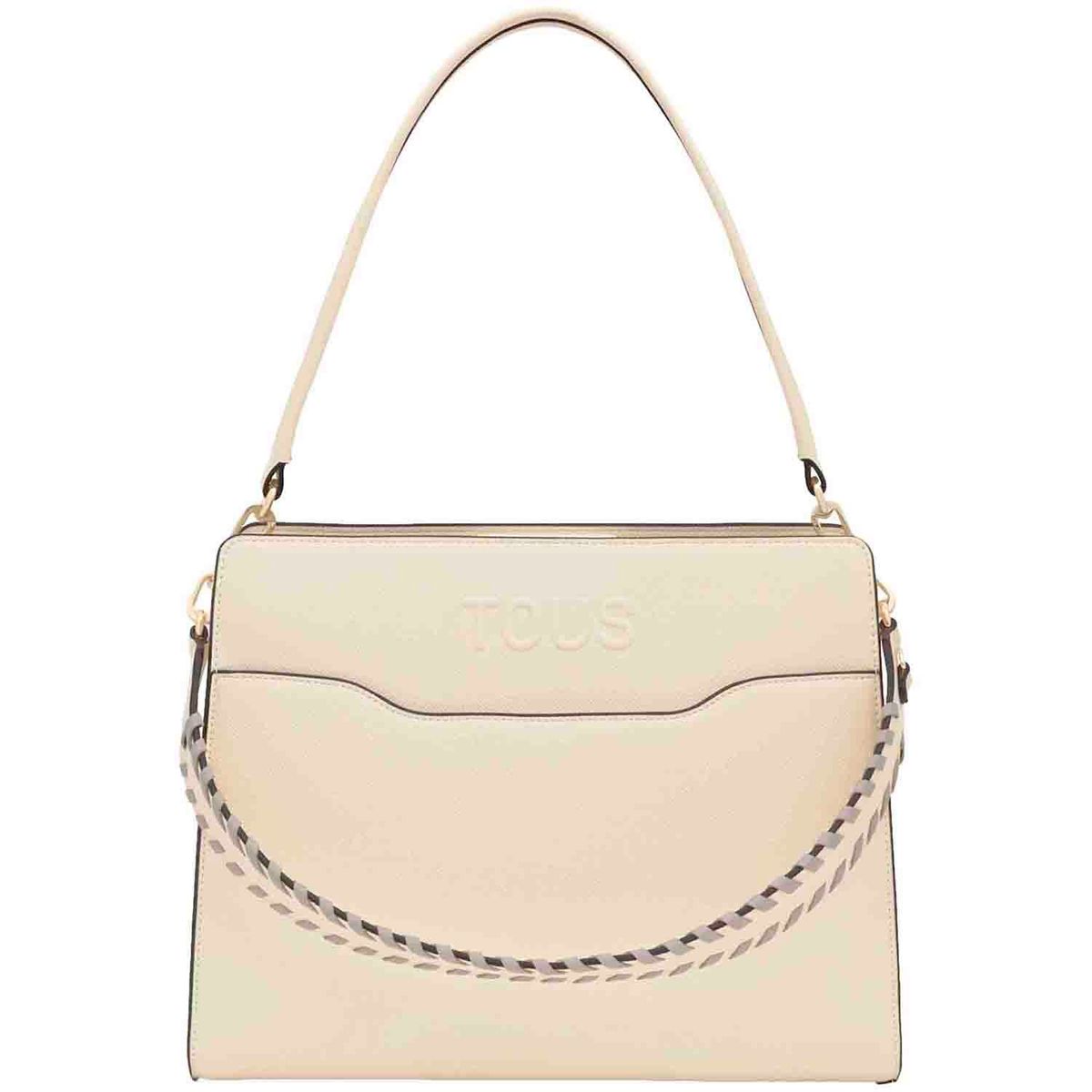TOUS - Shopper mediana beige Audree Saffiano