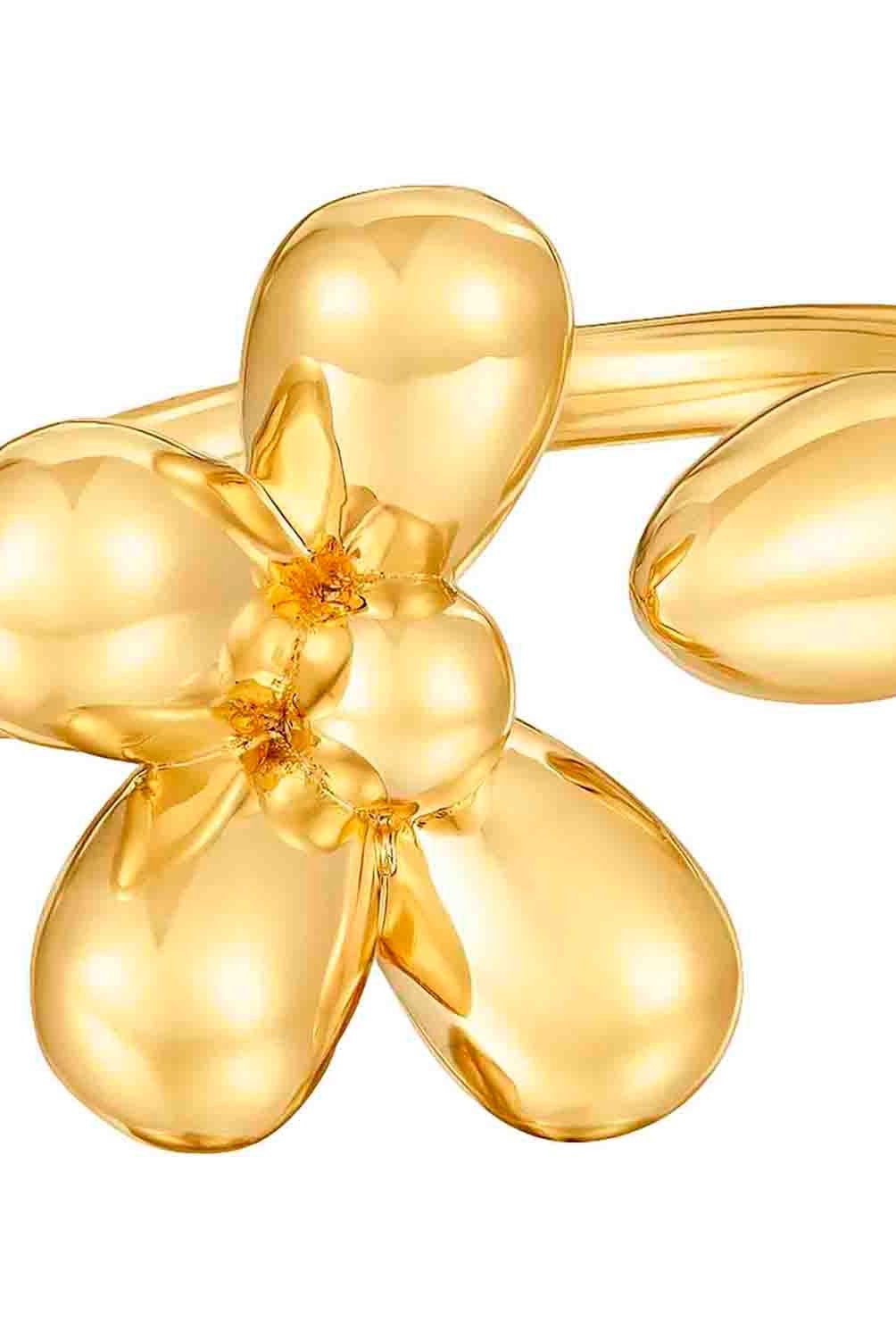 TOUS - Anillo abierto con baño de oro de 18 kt sobre plata Daisy