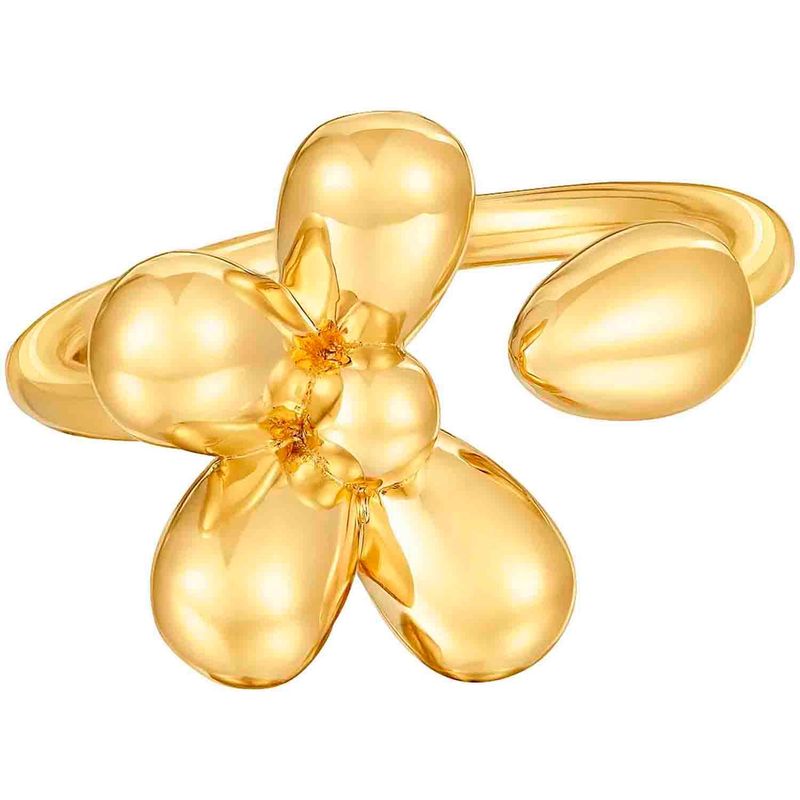 TOUS - Anillo abierto con baño de oro de 18 kt sobre plata Daisy