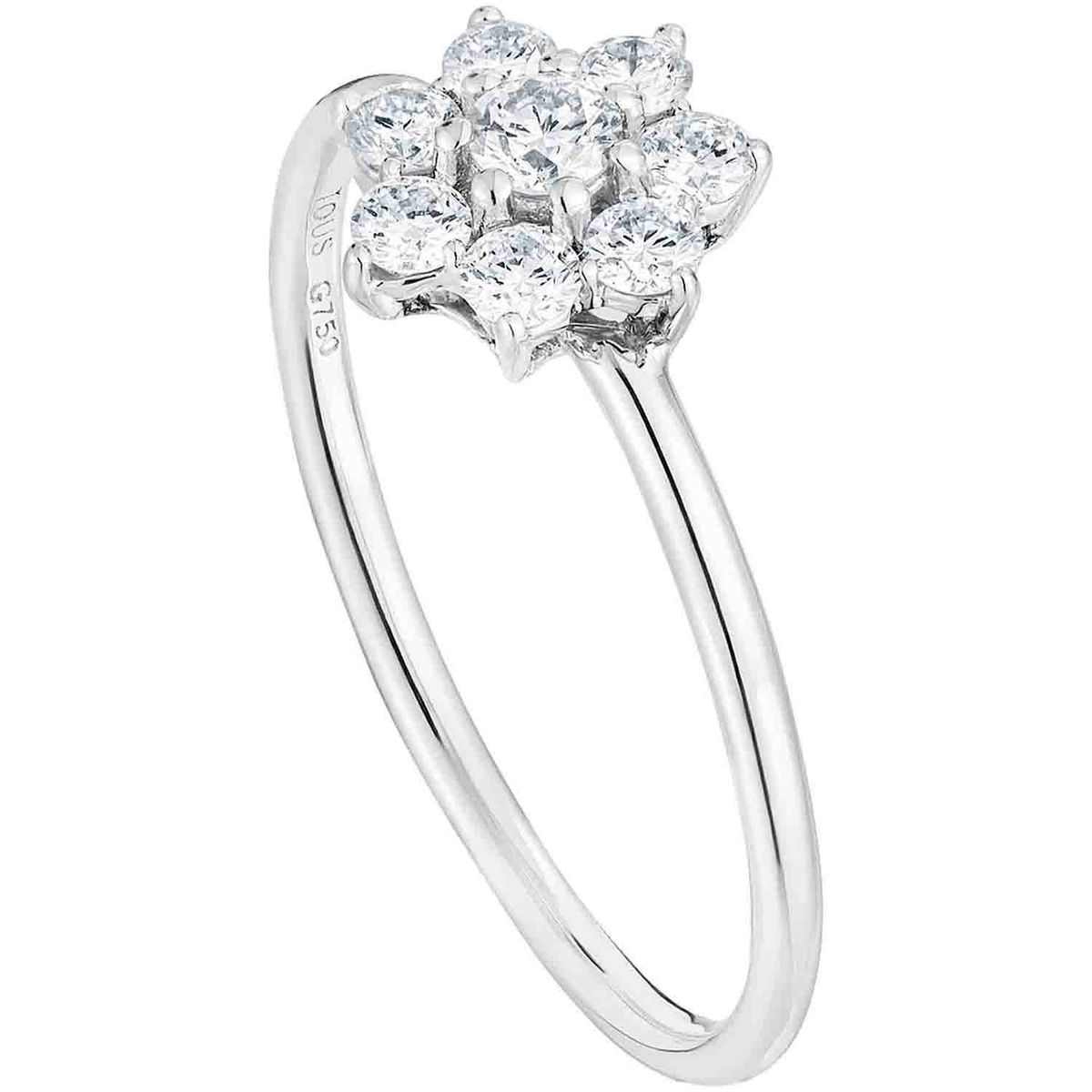 TOUS - Anillo de oro blanco y diamante Daisy