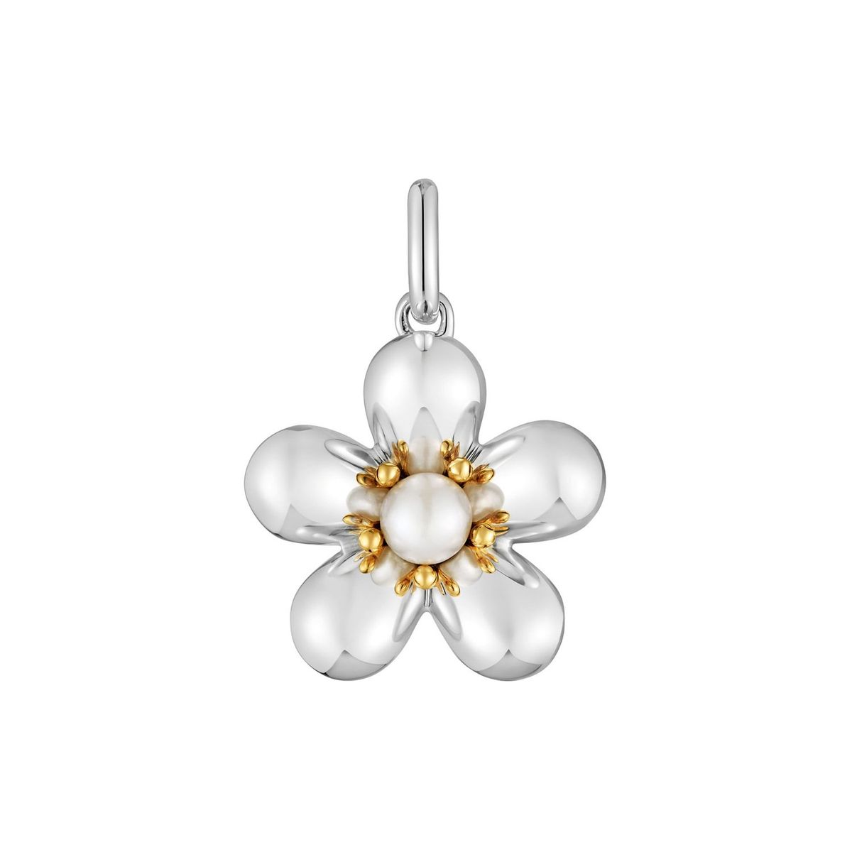 TOUS - Dije flor bicolor y perla cultivada Daisy