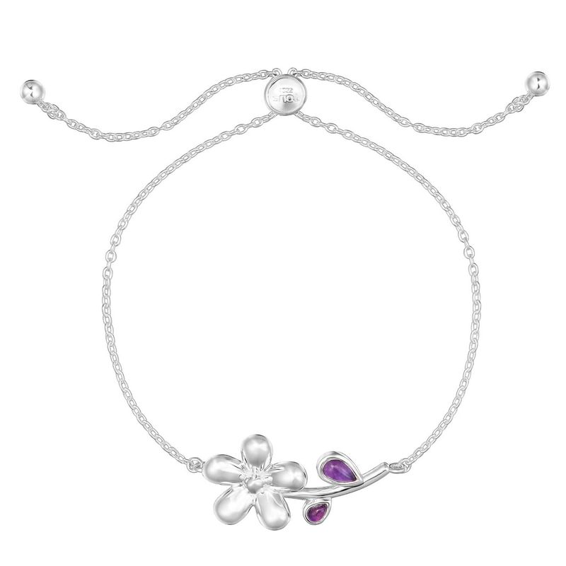 TOUS - Pulsera cadena de plata y amatista Daisy