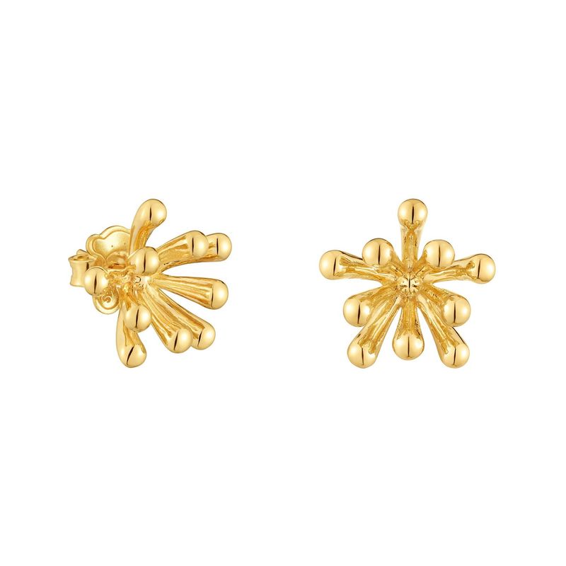 TOUS - Aretes con baño de oro 18 kt sobre plata 17 mm TOUS Garden
