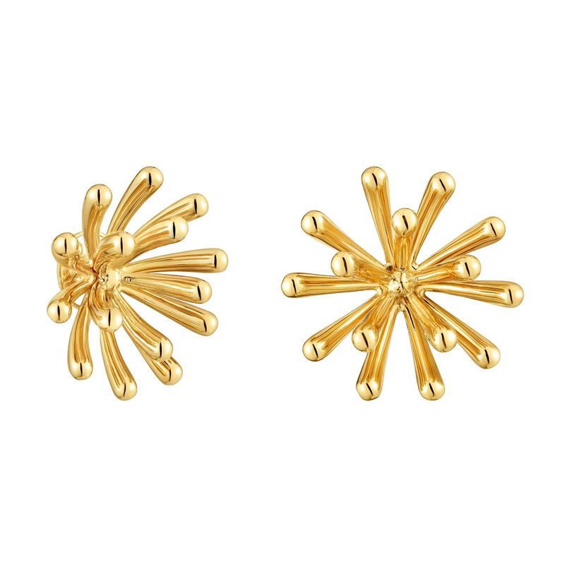 TOUS - Aretes con baño de oro 18 kt sobre plata 28 mm TOUS Garden