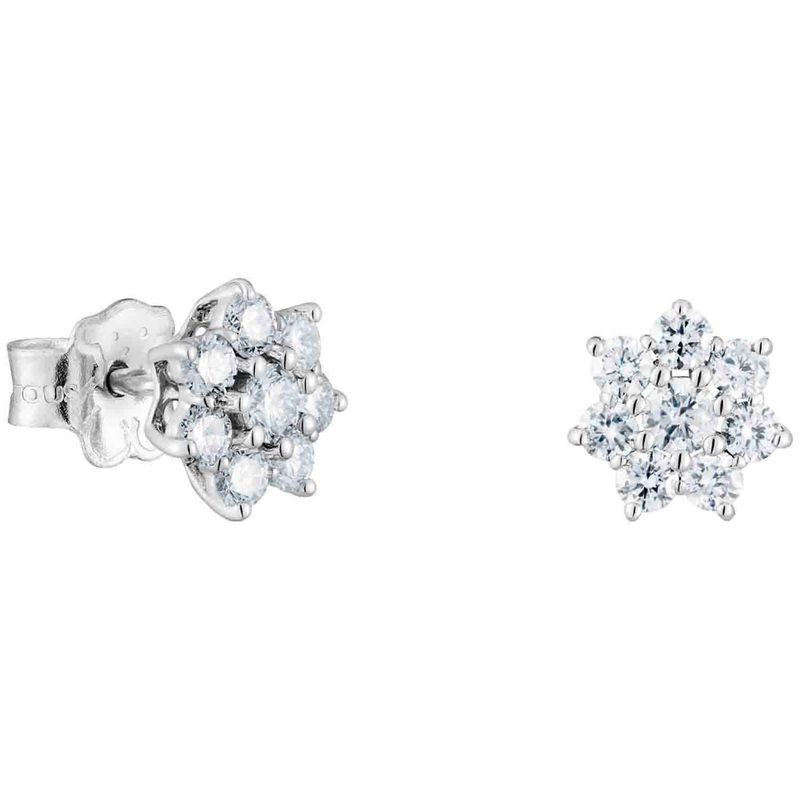 TOUS - Aretes de oro blanco y diamantes Daisy