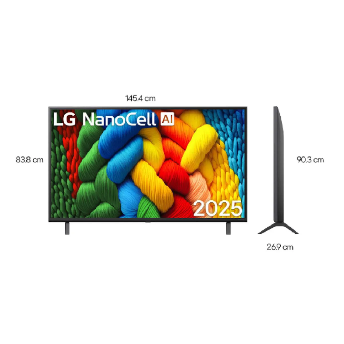 LG - Televisor LG | 65 pulgadas | 4K Ultra HD | NANO CELL | 65NANO80ASAAWC