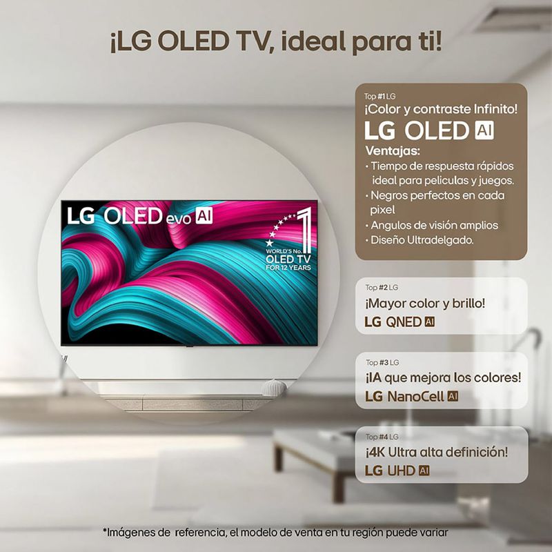 LG - Televisor LG | 42 pulgadas | 4K Ultra HD | OLED | OLED42C5PSAAWC