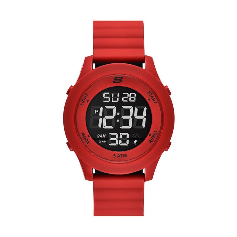 SKECHERS - Reloj Skechers Hombre Rosencrans. Reloj Silicona Rojo SR5247