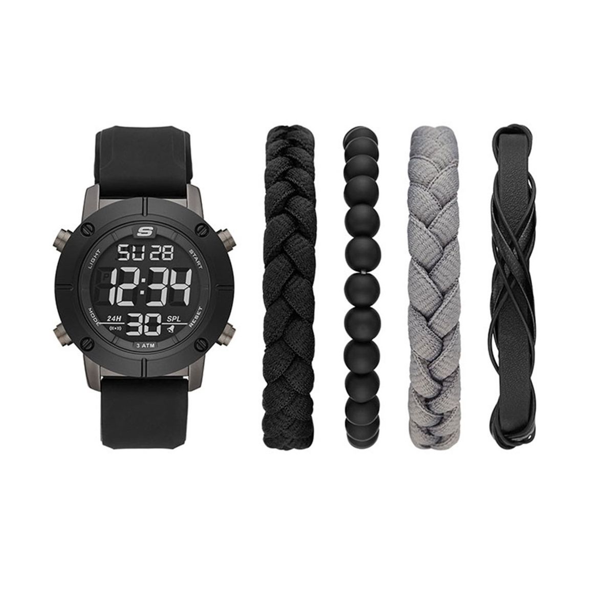 SKECHERS - Reloj Skechers Hombre Sets.Reloj Silicona Negro SR9053