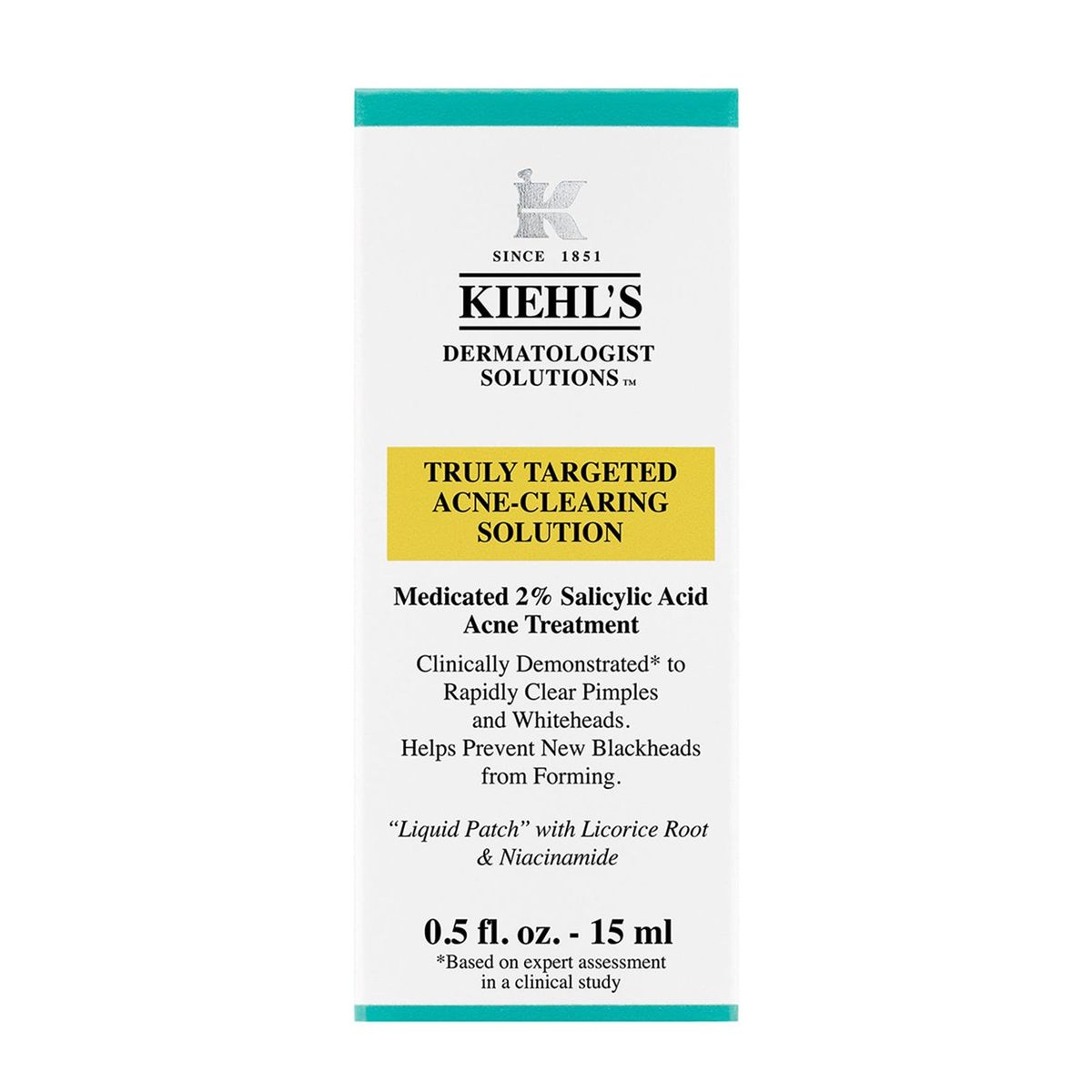 KIEHLS - Tratamiento de acné Parche líquido Truly Targeted Blemish-Clearing Solution Kiehls para Todo tipo de piel 15 ml