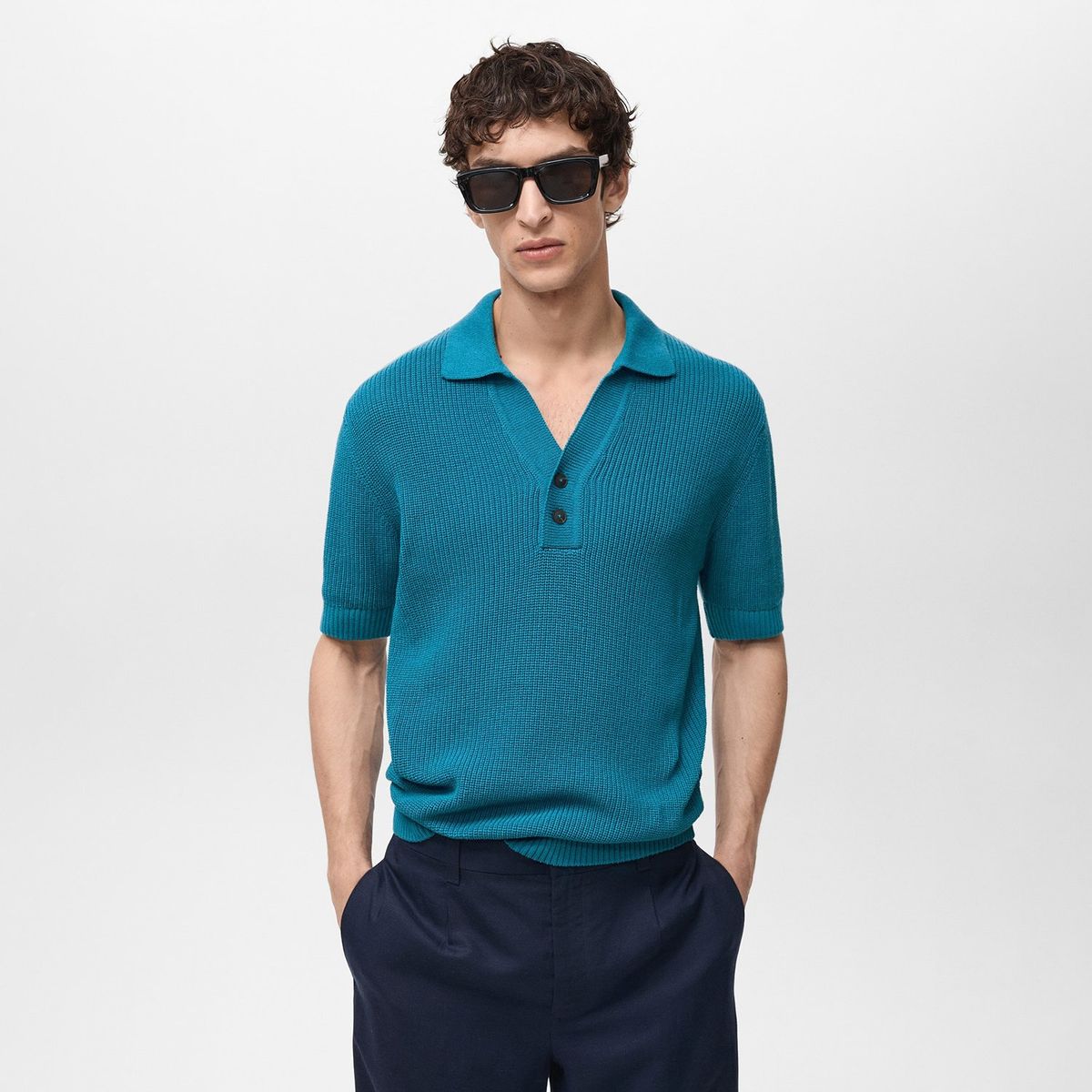 MANGO - Camiseta polo Hombre Manga corta MANGO
