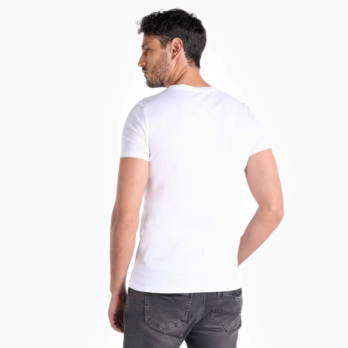 MOSSIMO - Camiseta Hombre Manga corta con Estampado de Algodón Mossimo
