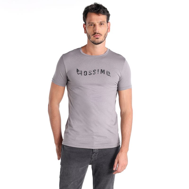MOSSIMO - Camiseta Hombre Manga corta con Estampado de Algodón Mossimo