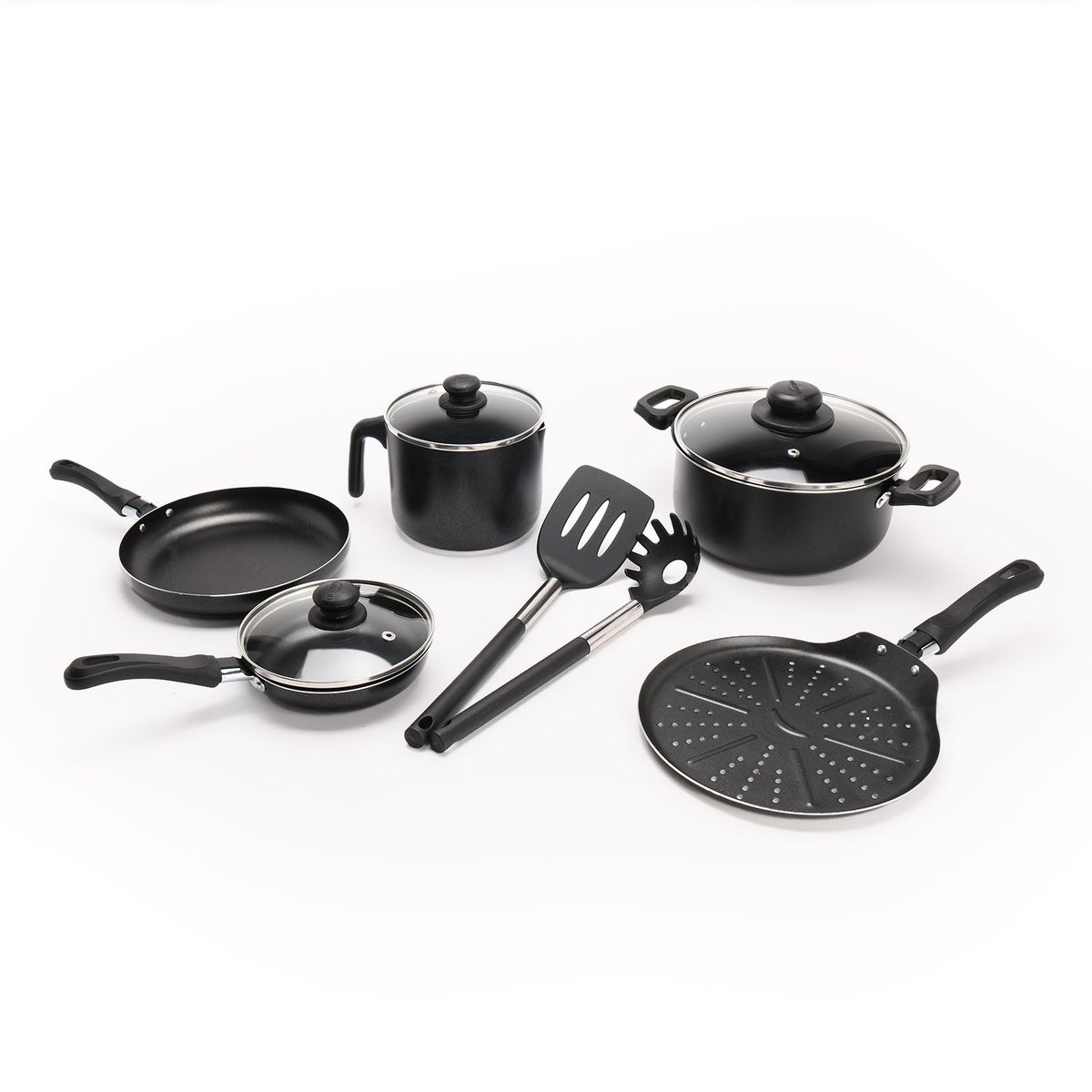UNIVERSAL - Juego de ollas Universal: Momento Desayuno. Bateria Antiadherente 10 piezas