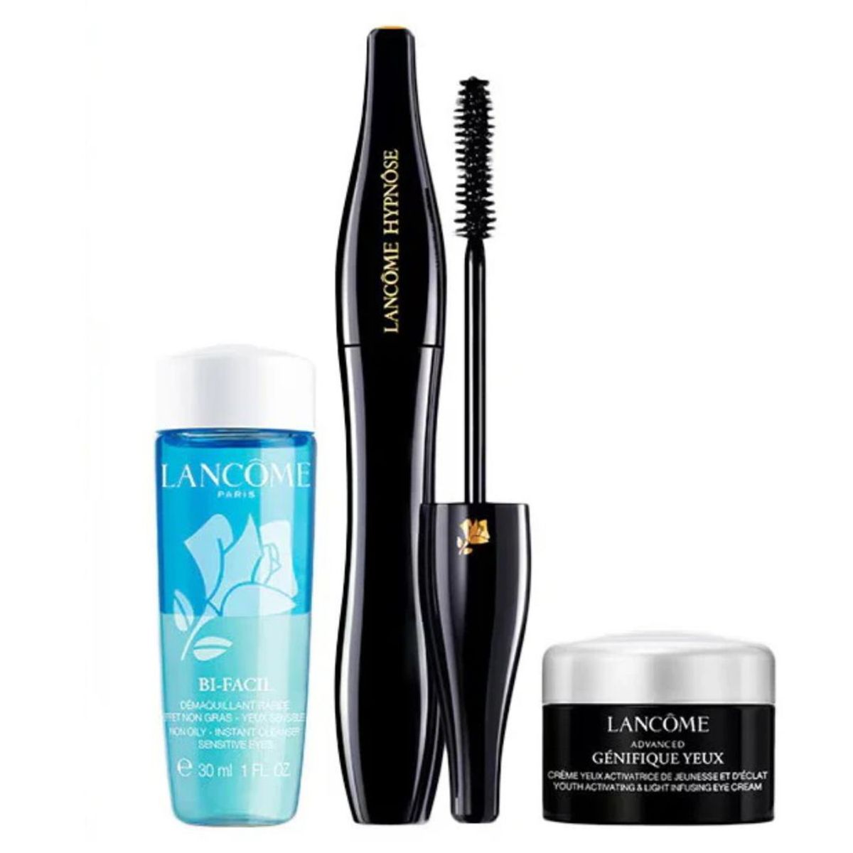 LANCOME - Sets de maquillaje ojos Hypnôse Mascara + Bi Facil Eye 30Ml + Génifique Eye Cream 5Ml Lancome Incluye: 3 productos