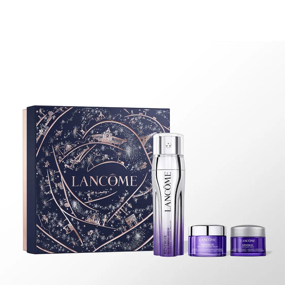 LANCOME - Sérum Lancôme Set Rénergie Triple Serum 50Ml + Rénergie 300-Peptide Cream 15Ml  + Rénergie Night Cream 15Ml Lancome Incluye: 3
