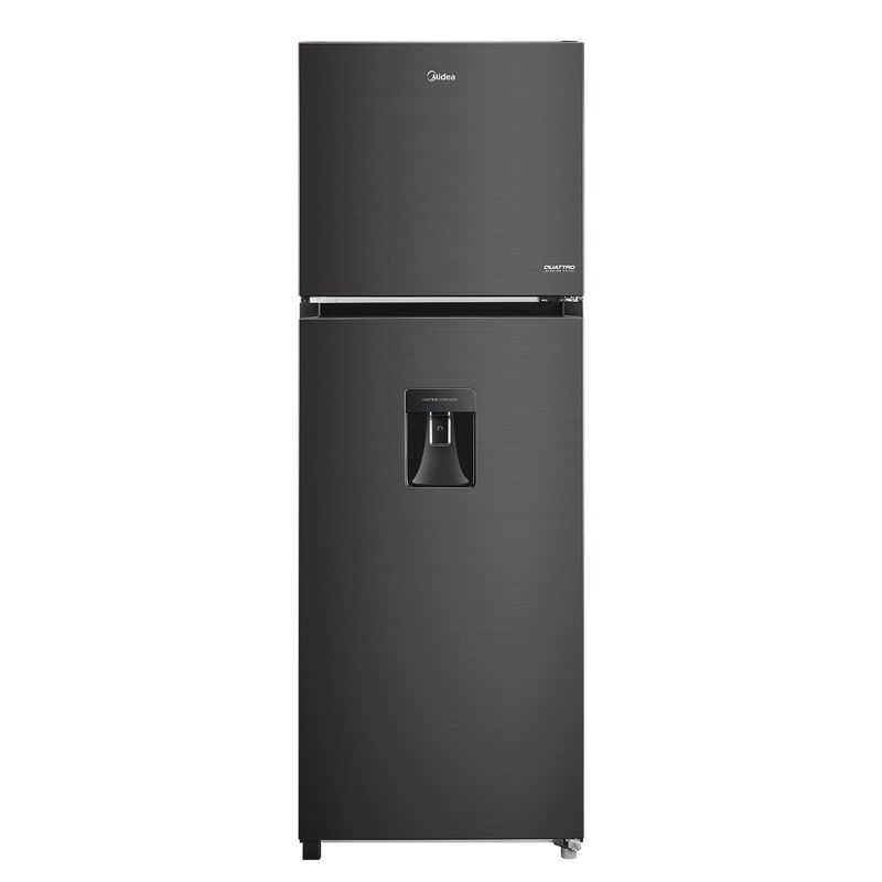 MIDEA - Nevera Inverter MIDEA Congelador Superior 338L MDRT489MTM28COD Jazz Black