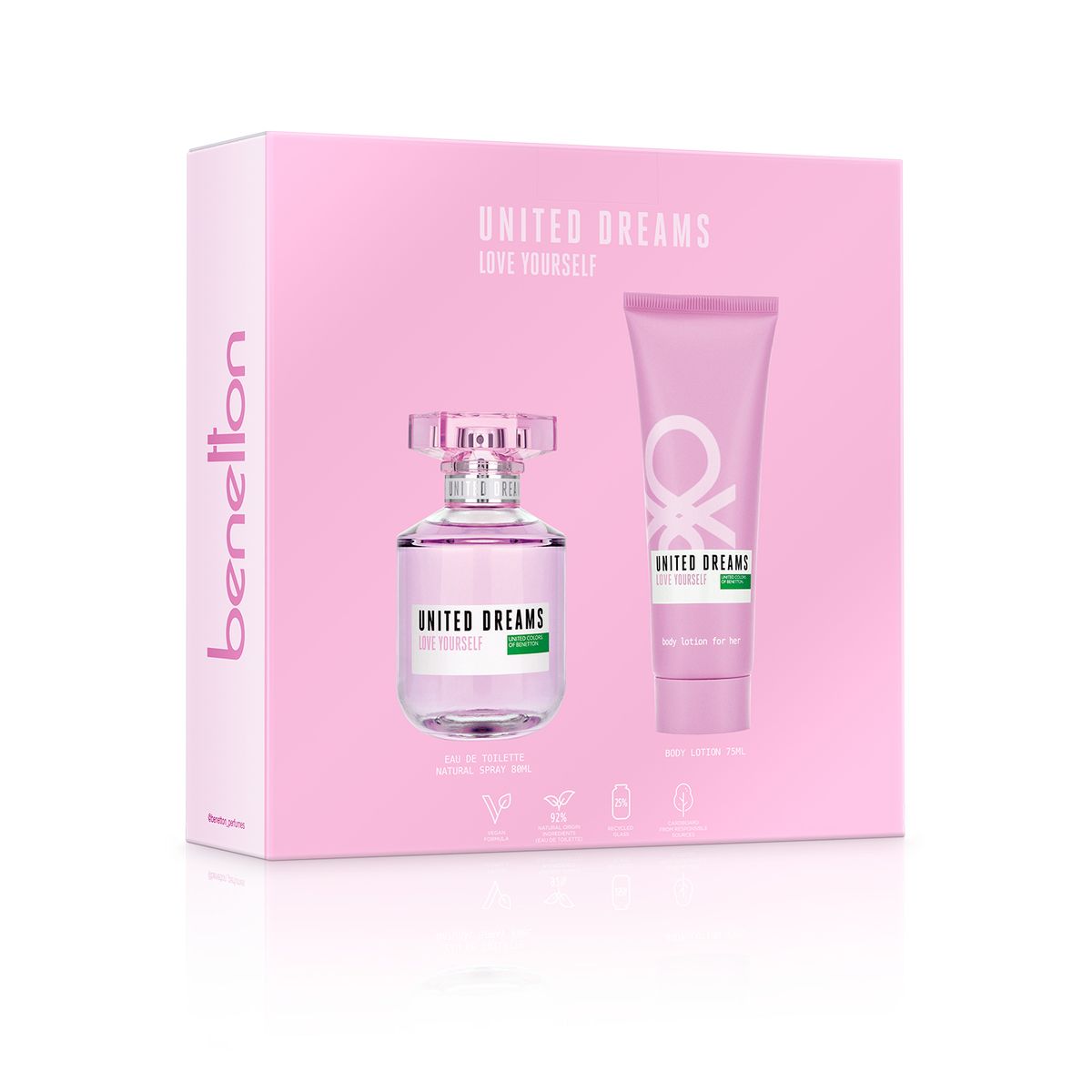 BENETTON - Set de Perfume Mujer Benetton incluye: 2 productos