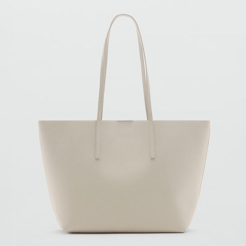 MANGO - Bolso MANGO para Mujer BOLSO TOTE MARIBEL CRUDO