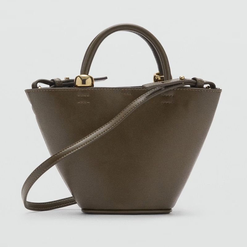 MANGO - Bolso MANGO para Mujer BANDOLERA METI KHAKI