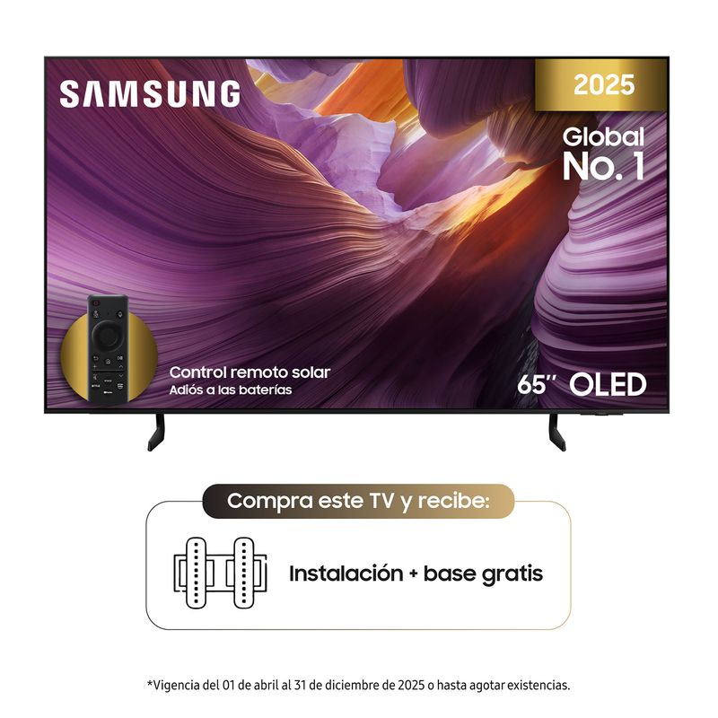 SAMSUNG - Televisor Samsung | 65 pulgadas | 4K UHD | OLED | QN65S85FAKXZL