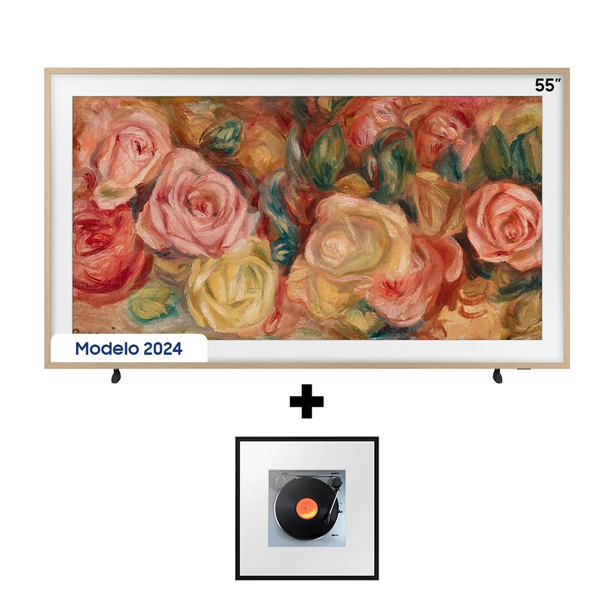 SAMSUNG - Televisor Samsung | 55 pulgadas | 4K HDR |QLED | F-QN55LS03DAKA + Music Frame