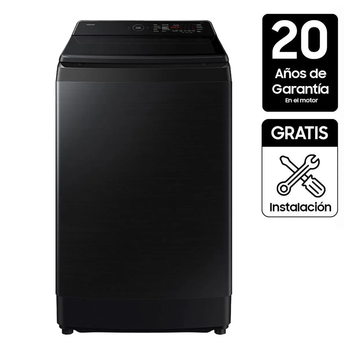 SAMSUNG - Lavadora Samsung Carga Superior 13 kg Bespoke AI Wash WA80F13S5BCO