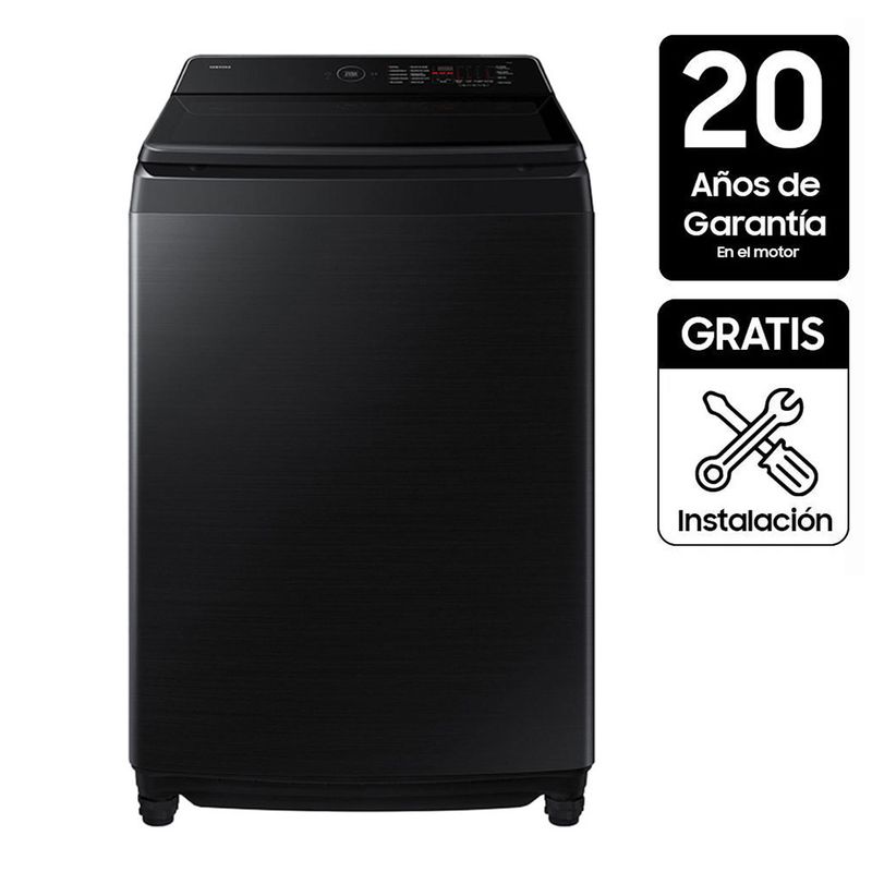 SAMSUNG - Lavadora Samsung Carga Superior 17 kg Bespoke AI Wash WA80F17S8BCO