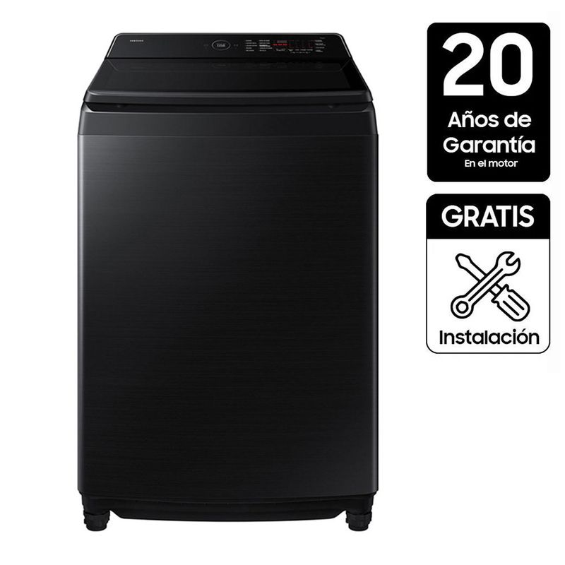 SAMSUNG - Lavadora Samsung Carga Superior 21 kg Bespoke AI Wash WA80F21S8BCO
