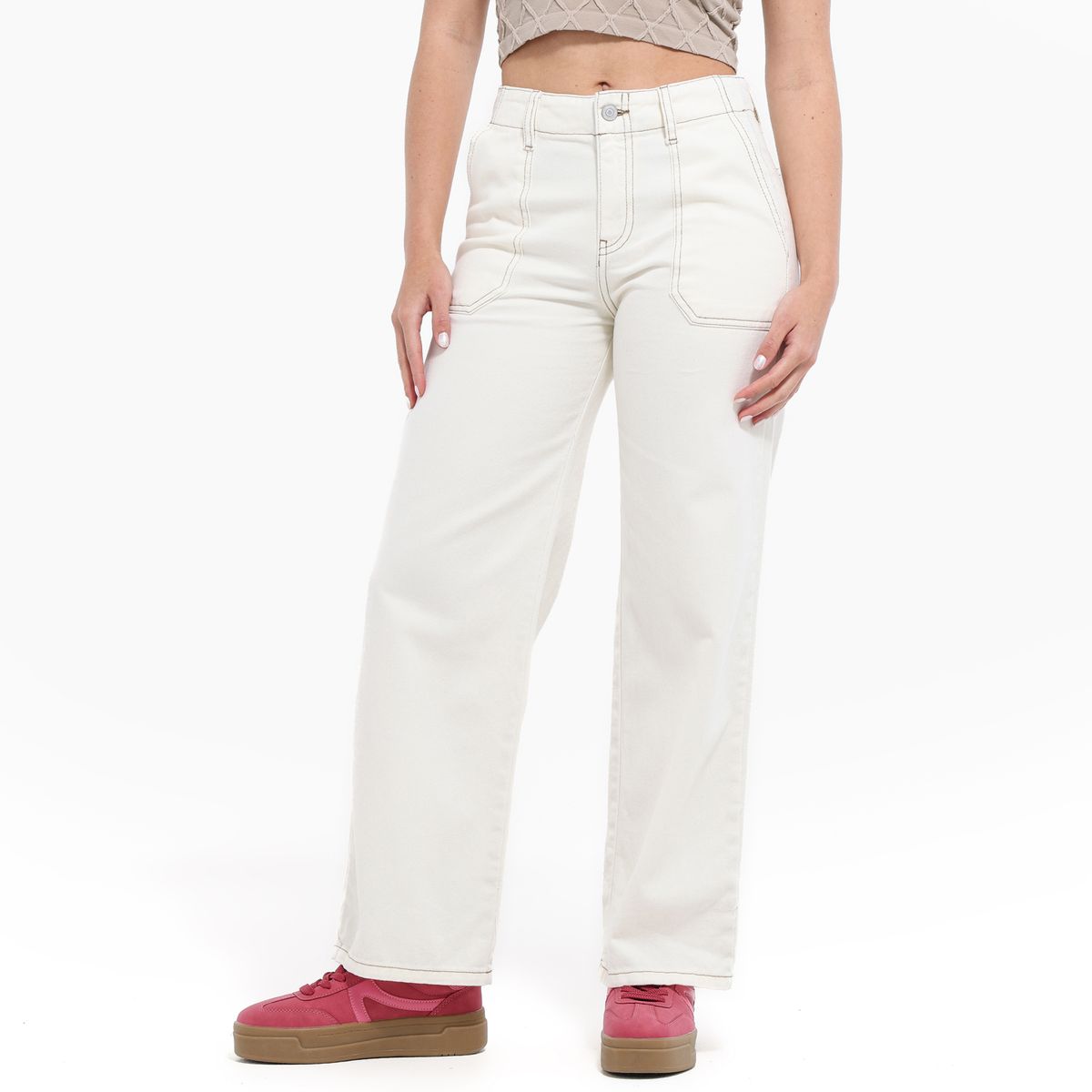 ELV - Jean Niña Tiro medio Algodón Elv