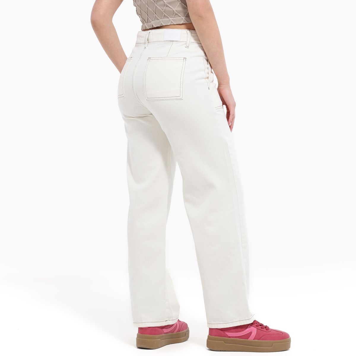 ELV - Jean Niña Tiro medio Algodón Elv