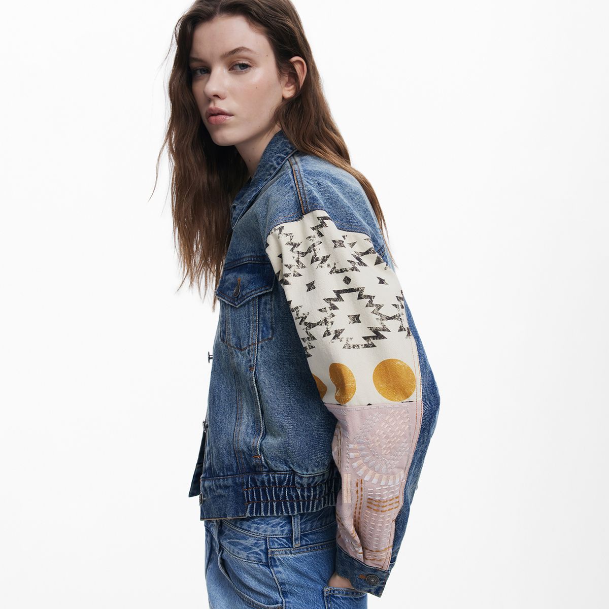 DESIGUAL - Chaqueta de jean Mujer de Algodón Desigual