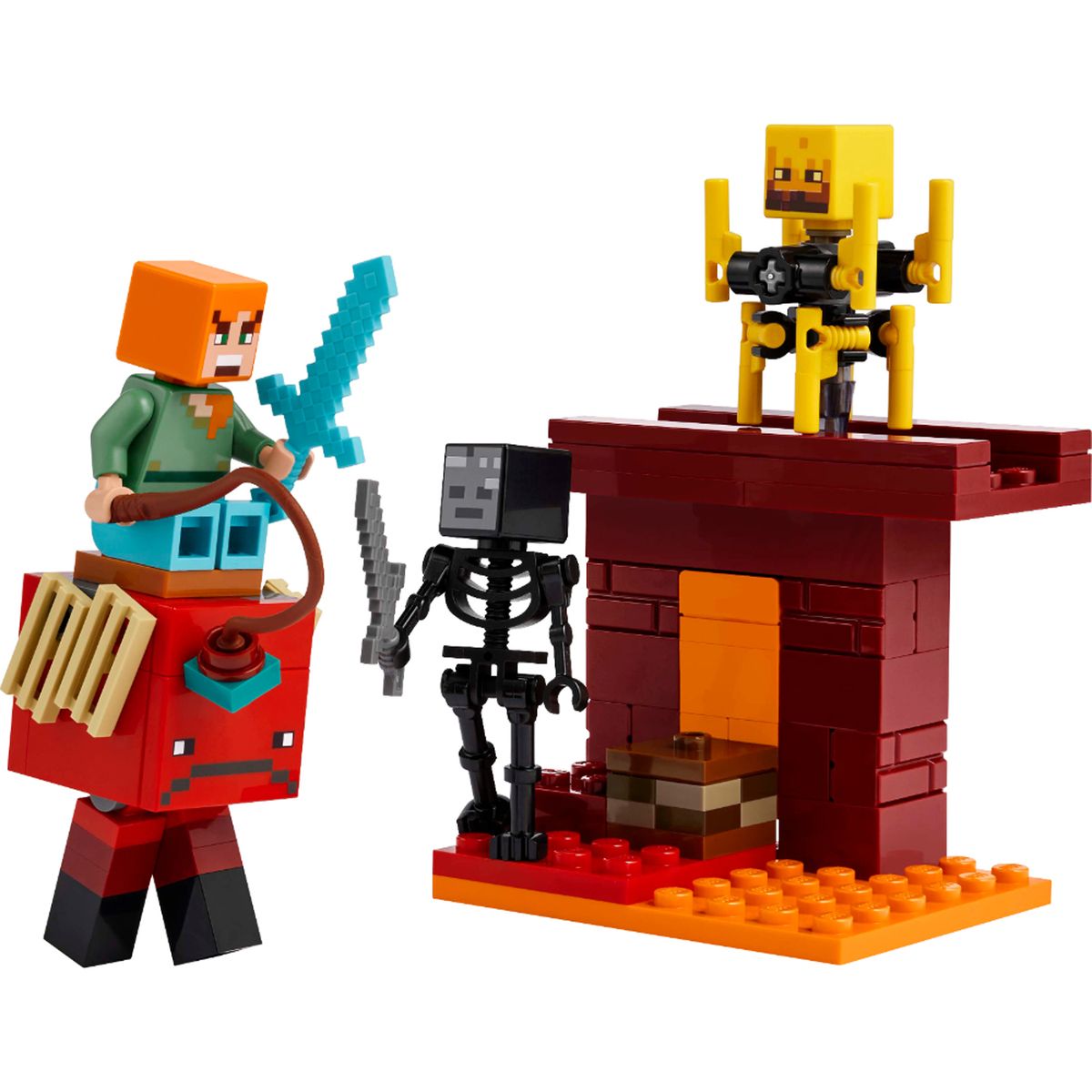 LEGO - LEGO: La batalla de lava del inframundo. Minecraft