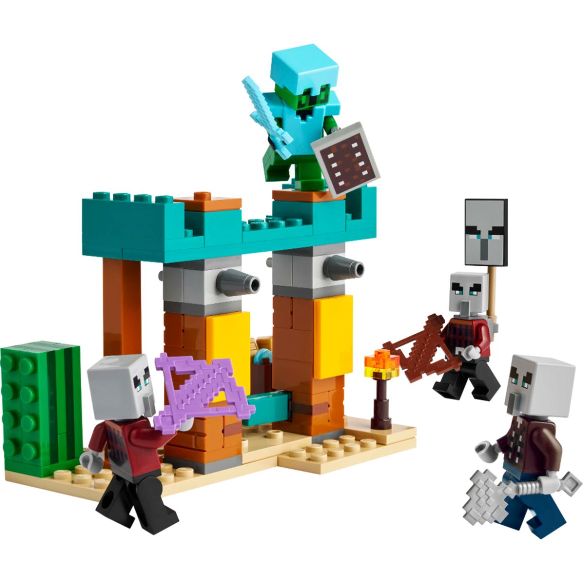 LEGO - LEGO: La patrulla desértico de los Illagers. Minecraft
