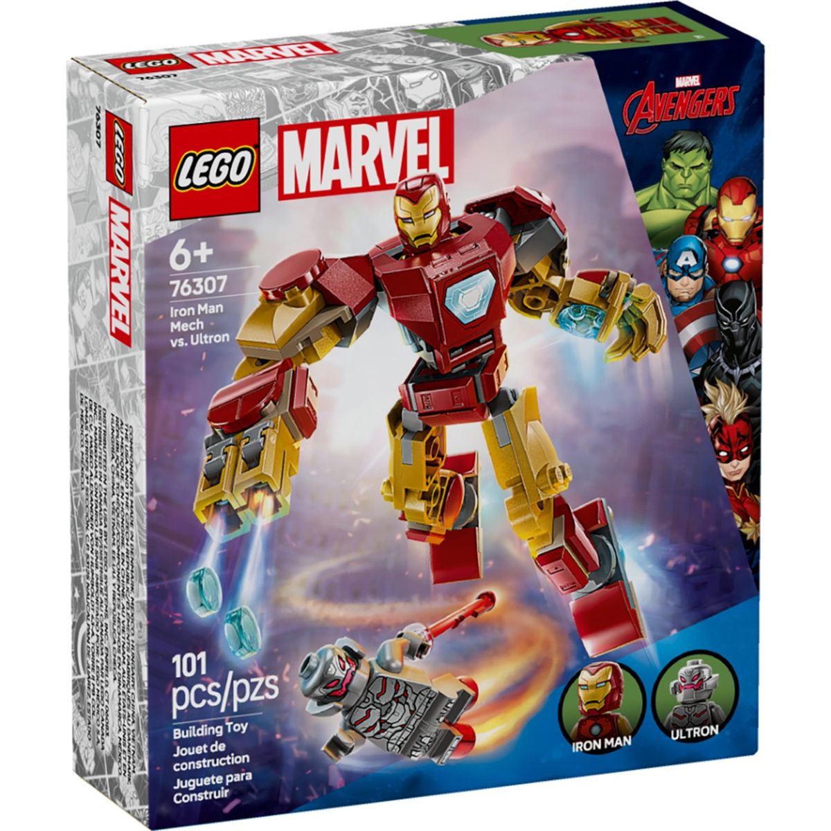 LEGO - LEGO: Marvel Armadura Robótica de Iron Man vs Ultrón