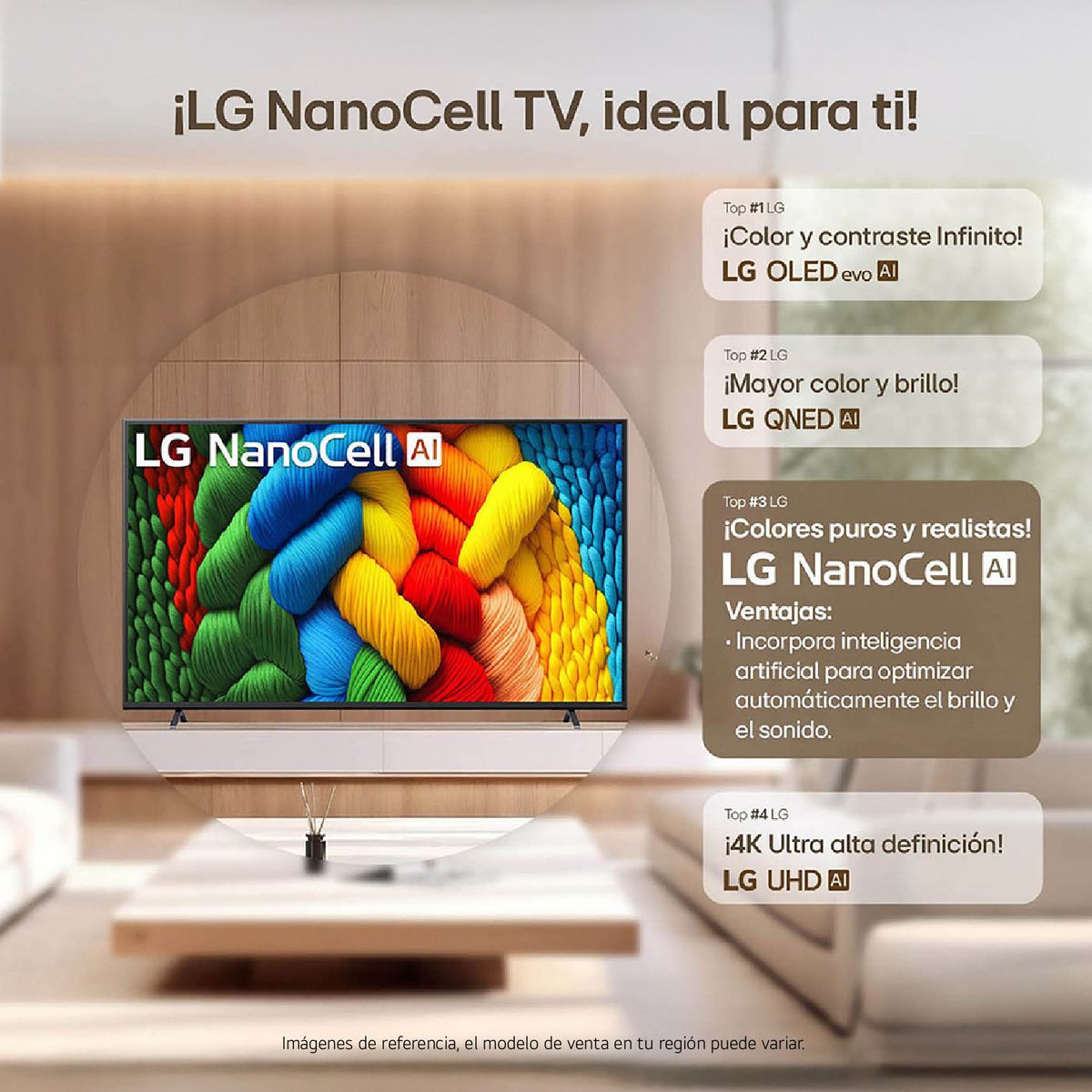 LG - Televisor | LG | 43 pulgadas | 4K Ultra HD | NANO CELL | 43NANO80ASAAWC