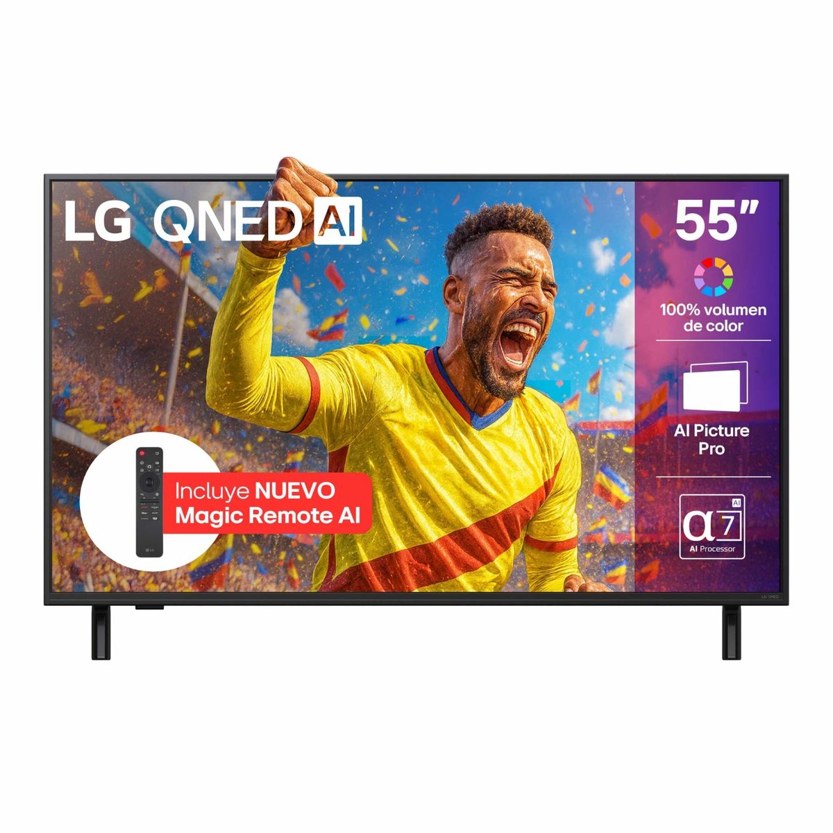 LG - Televisor | LG | 55 pulgadas | 4K Ultra HD | QNED | 55QNED80ASAAWC